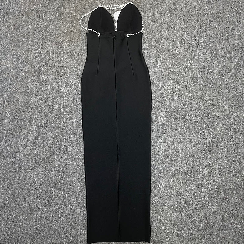 Intricate Macramé Back Bandage Dress
