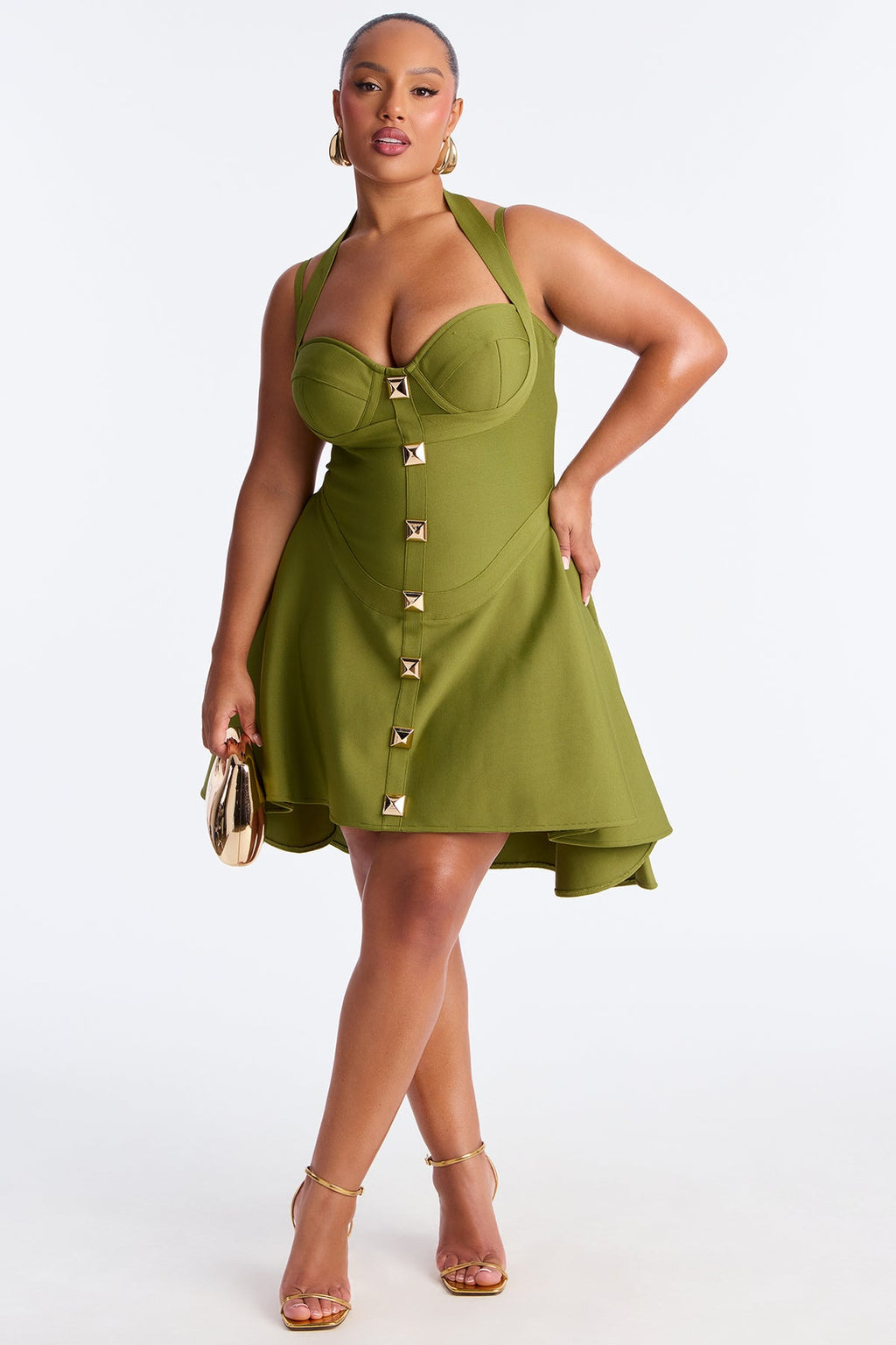 Criss-Cross Bandage Wrap Dress