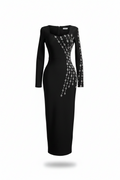 Deep square Neck Long sleeve Modern Muse