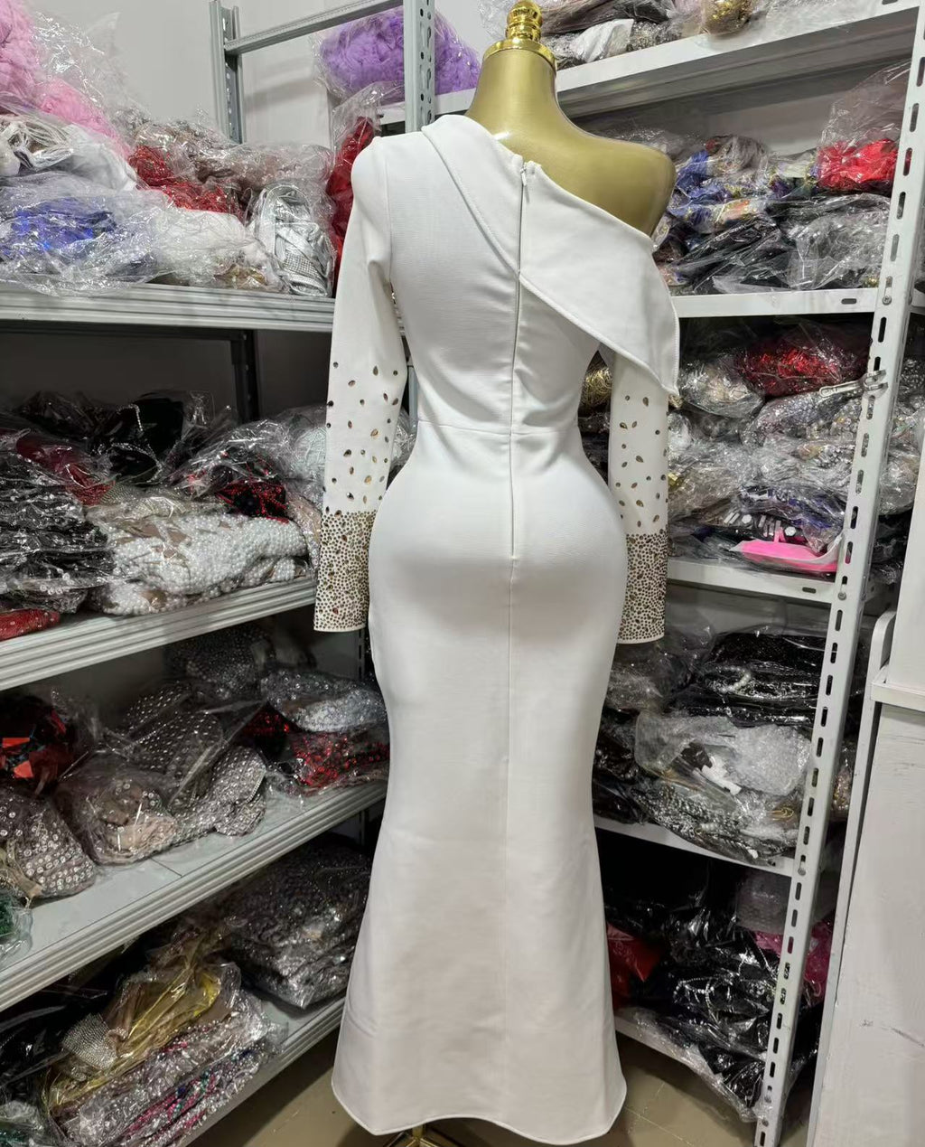 Tuxedo-Style Wrap Front Bandage Dress