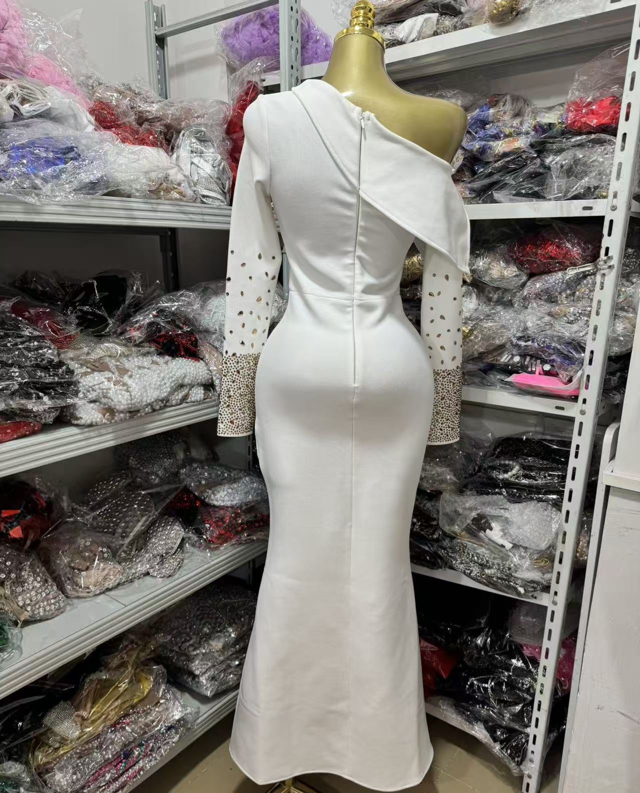Tuxedo-Style Wrap Front Bandage Dress