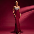 Diamond Frost Sleeveless Bandage Party Dress