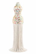 LATTICE GOWN