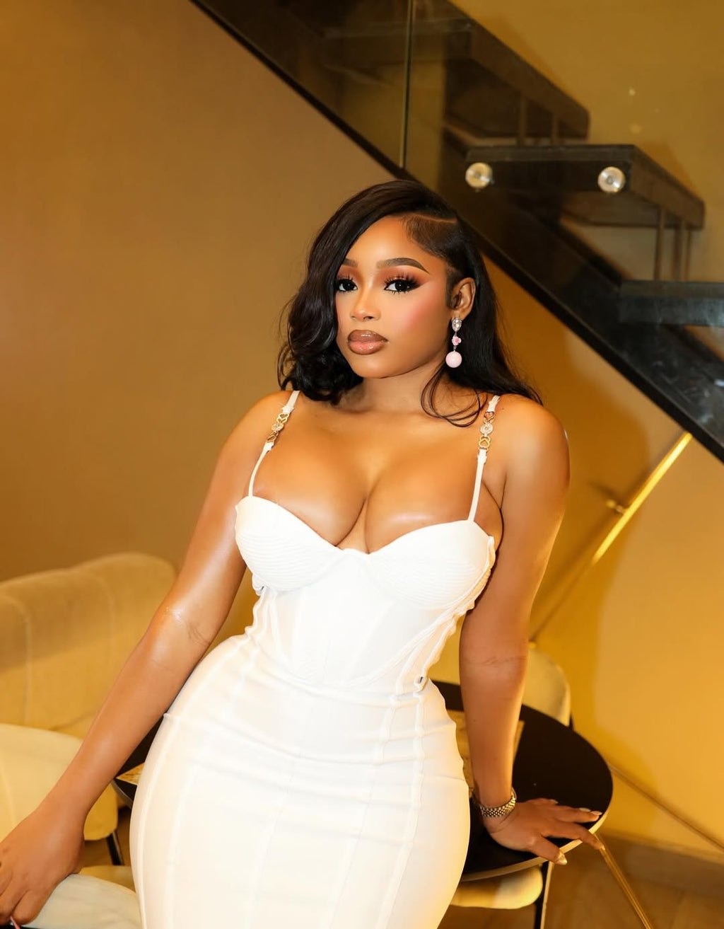 Bright White Beachside Bandage Dress
