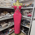 Goddess Drape Chiffon-Bandage Gown