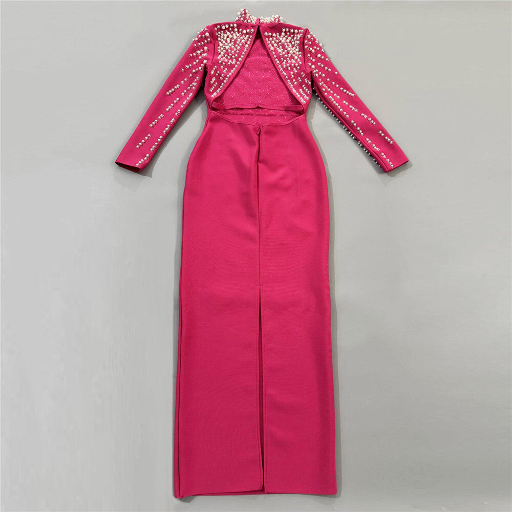 The Mrs. Crystal-Strap Bandage Gown