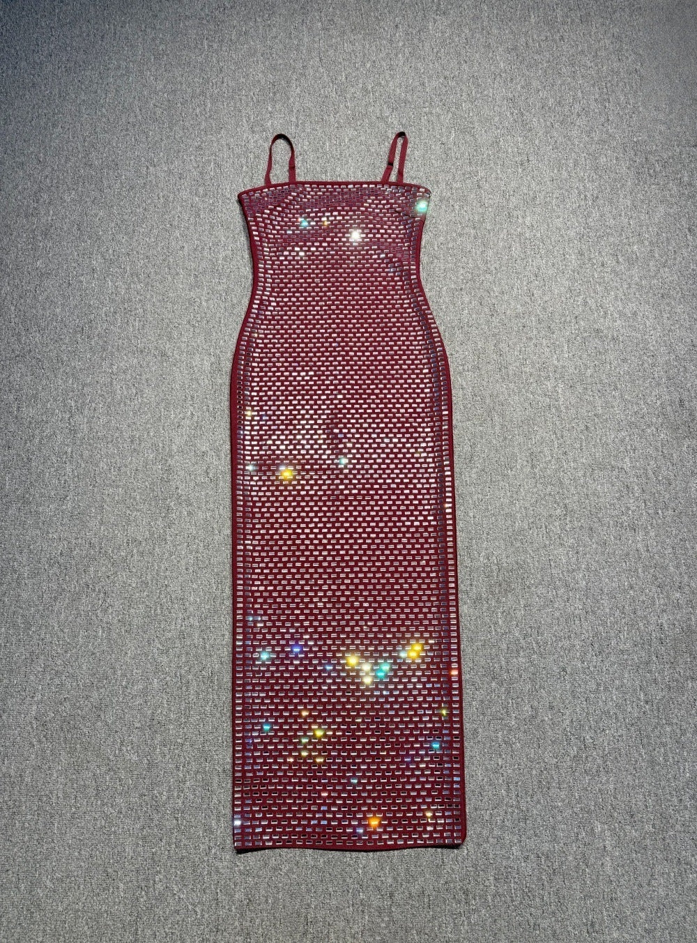 Bordeaux Glamour Strappy Dress
