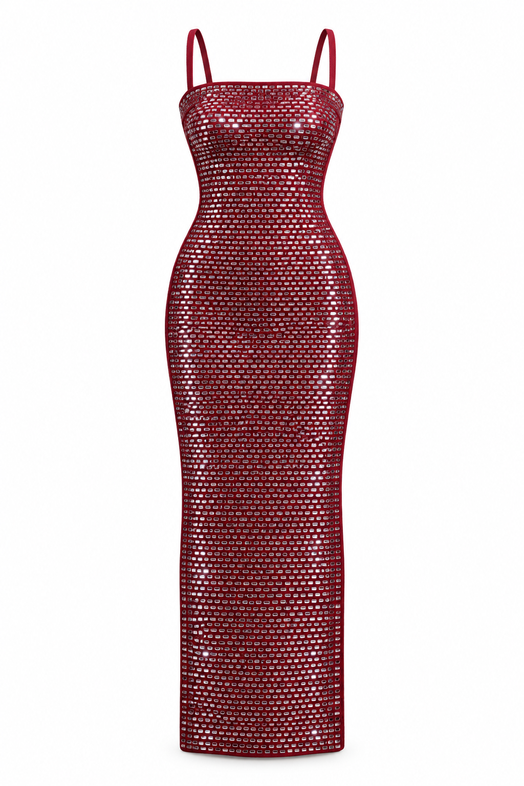 Bordeaux Glamour Strappy Dress