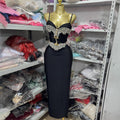 Crystal-Encrusted Sweetheart Bandage Dress