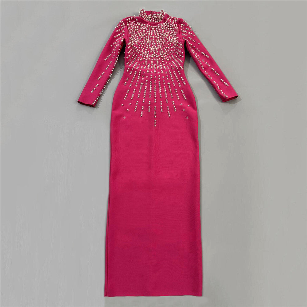 The Mrs. Crystal-Strap Bandage Gown