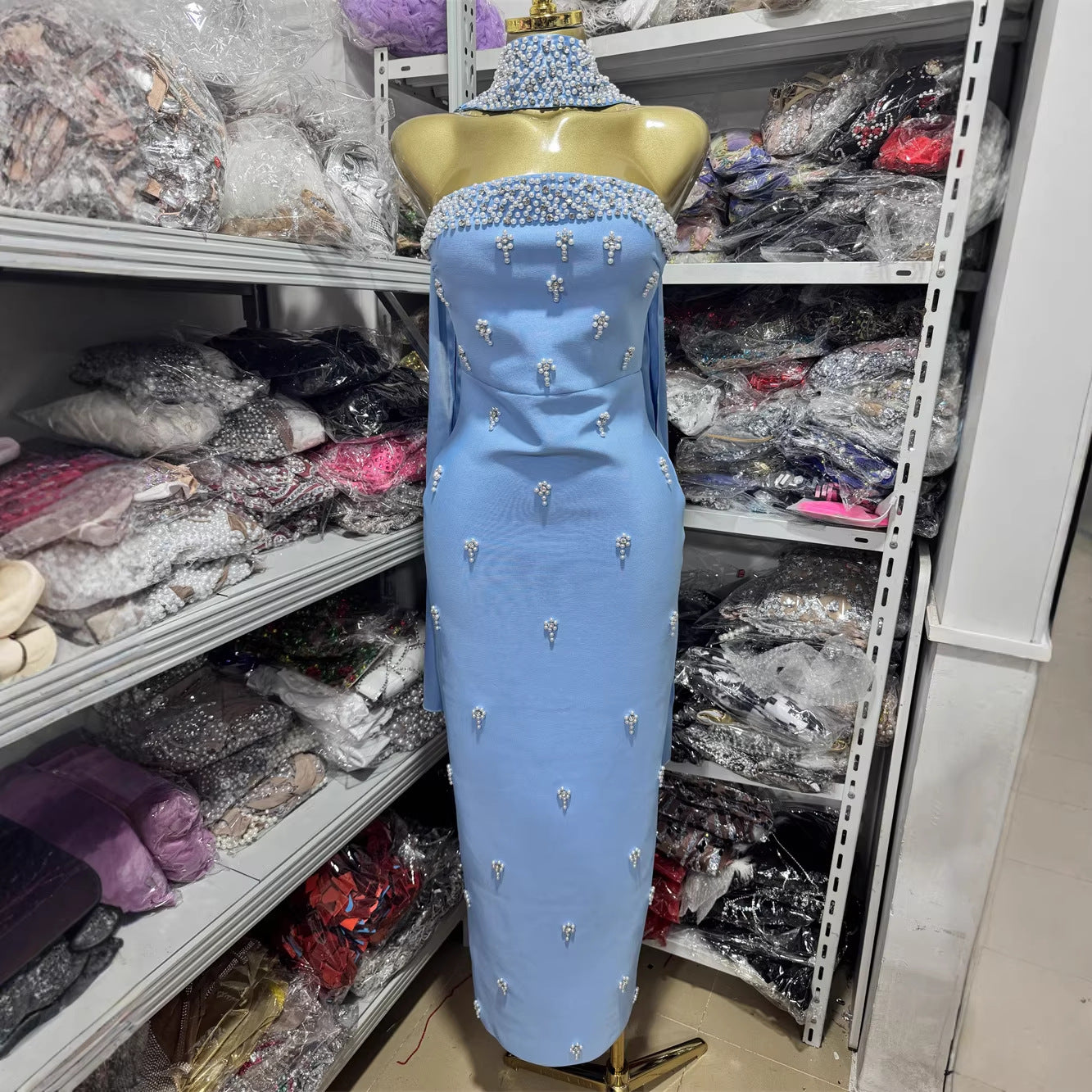 Iconic Sweetheart Neck Bandage Dress