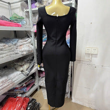 Deep square Neck Long sleeve Modern Muse