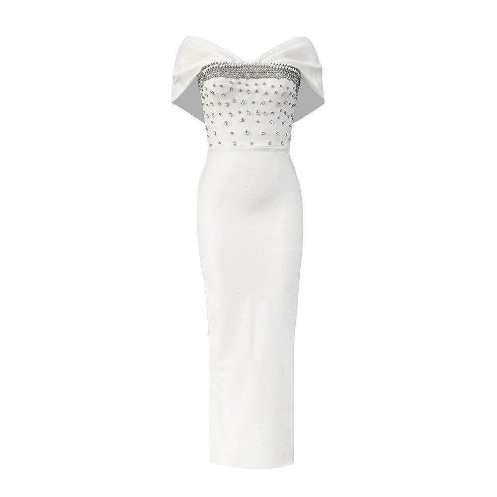 Off-The-Shoulder Bardot Bandage Dress