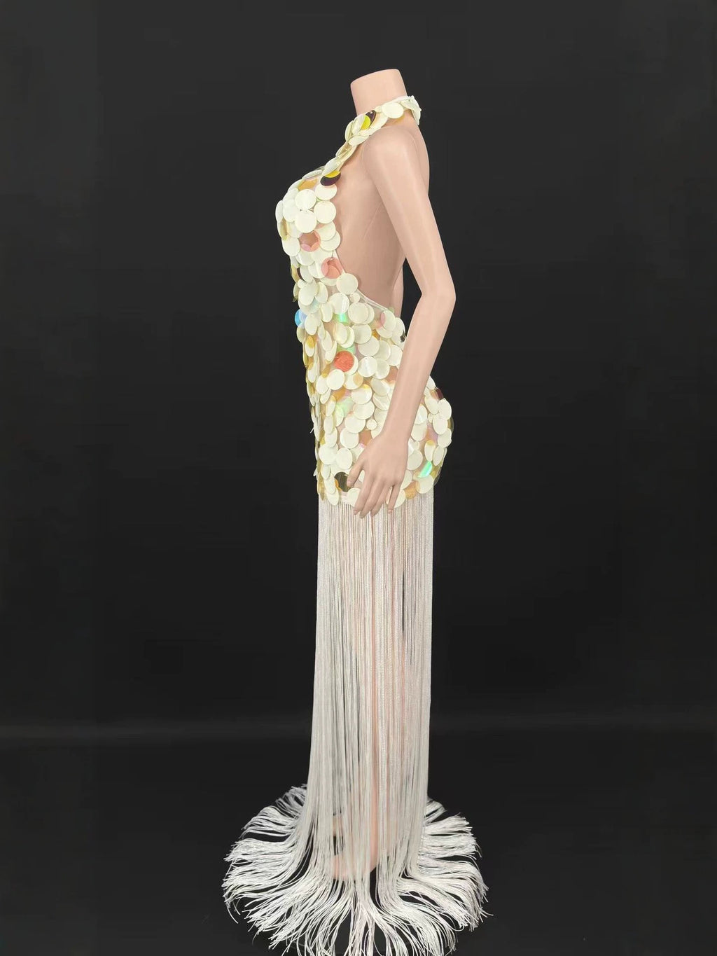 LATTICE GOWN