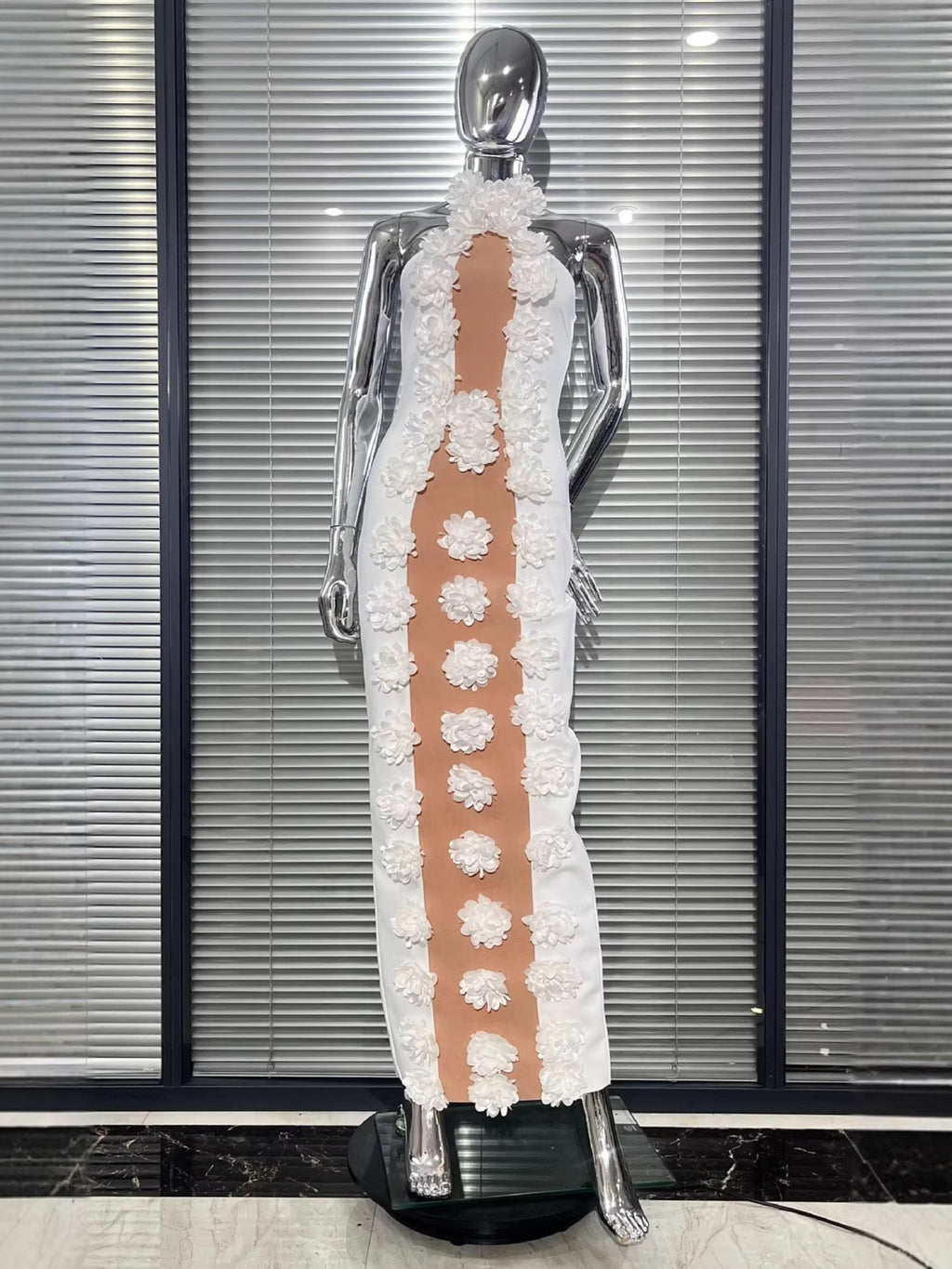 Pure White Honeymoon Bandage Dress