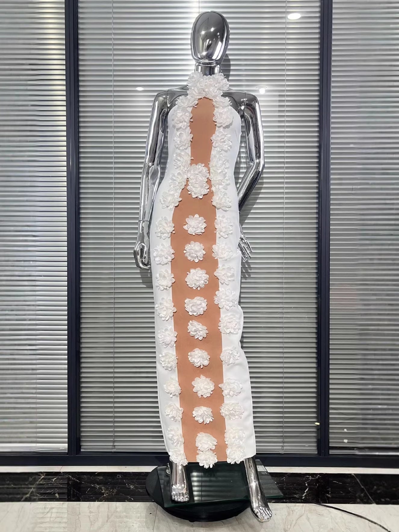 Pure White Honeymoon Bandage Dress