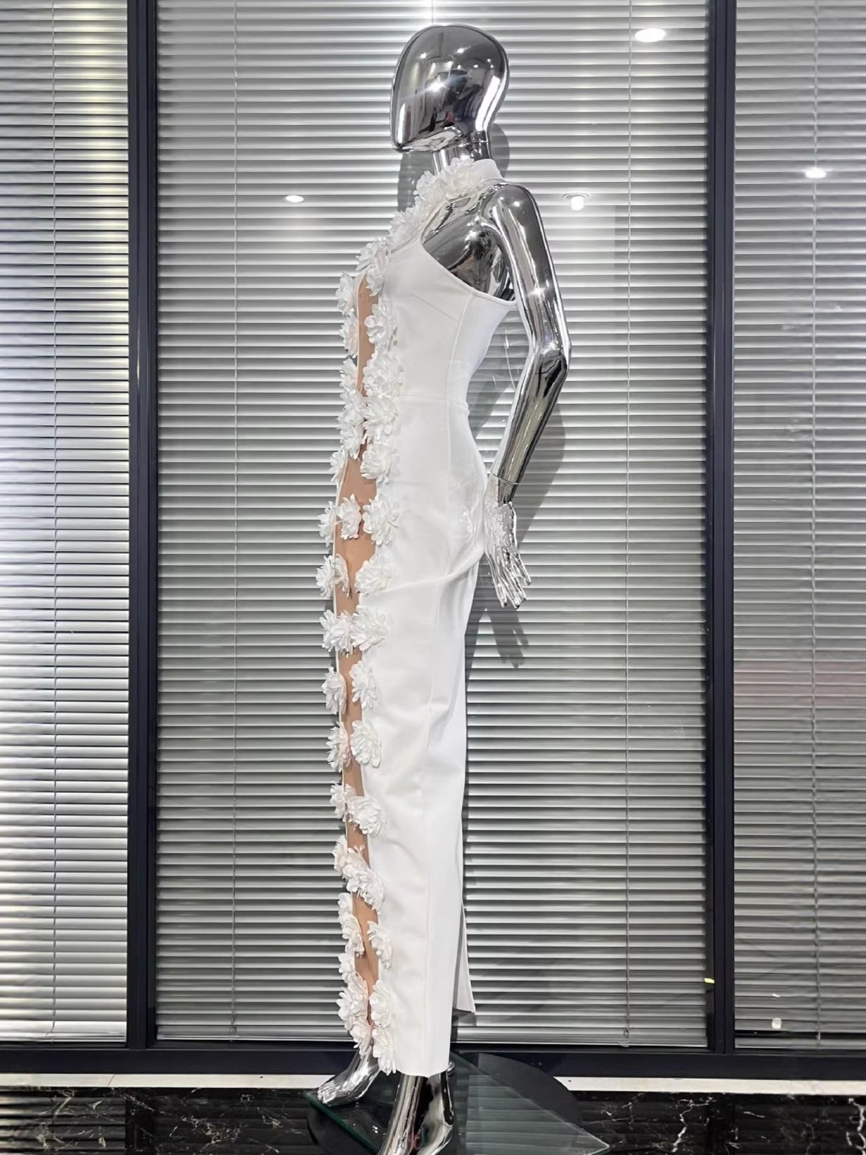 Pure White Honeymoon Bandage Dress