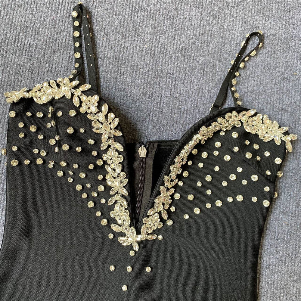 Diamond Lattice Beaded Bandage Mini