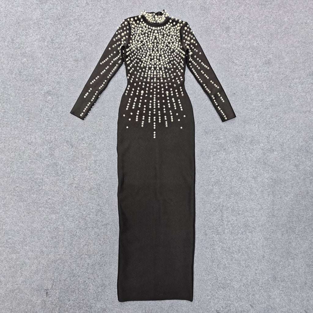 The Mrs. Crystal-Strap Bandage Gown