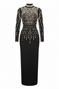 The Mrs. — Crystal-Strap Bandage Gown for Special Occasions