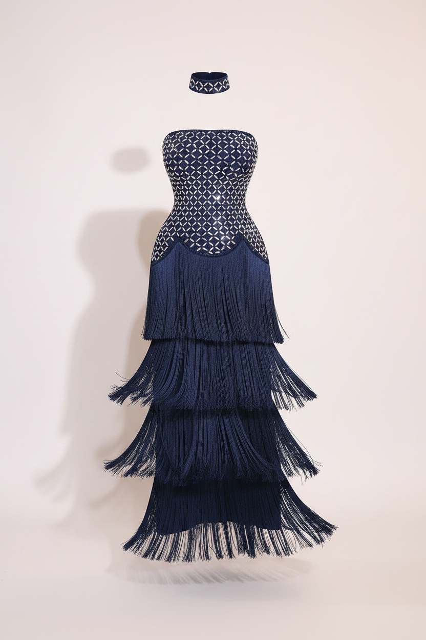 The Oracle Amethyst Crystal Bandage Dress