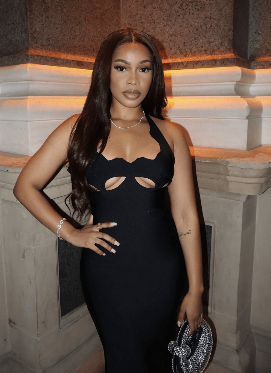Sexy Halter Cut Out Backless Split Maxi Long Bodycon Bandage Dress Elegant For Evening Club Party - Bandage city