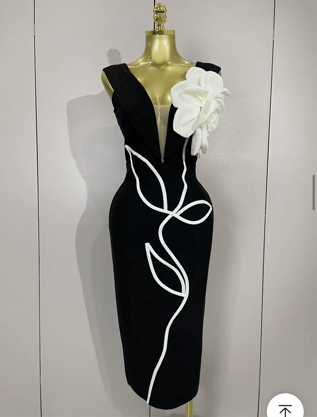 Sexy Off Shoulder White Flower Bodycon Bandage Long Dress - Bandage city