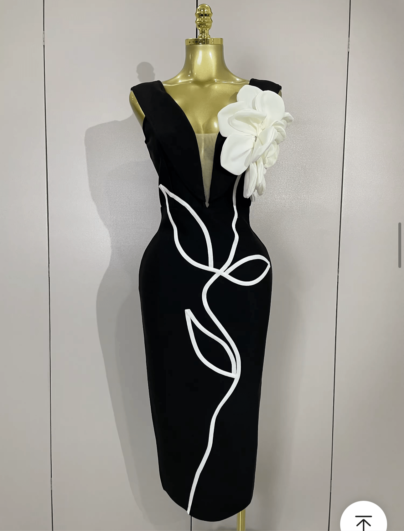 Sexy Off Shoulder White Flower Bodycon Bandage Long Dress - Bandage city