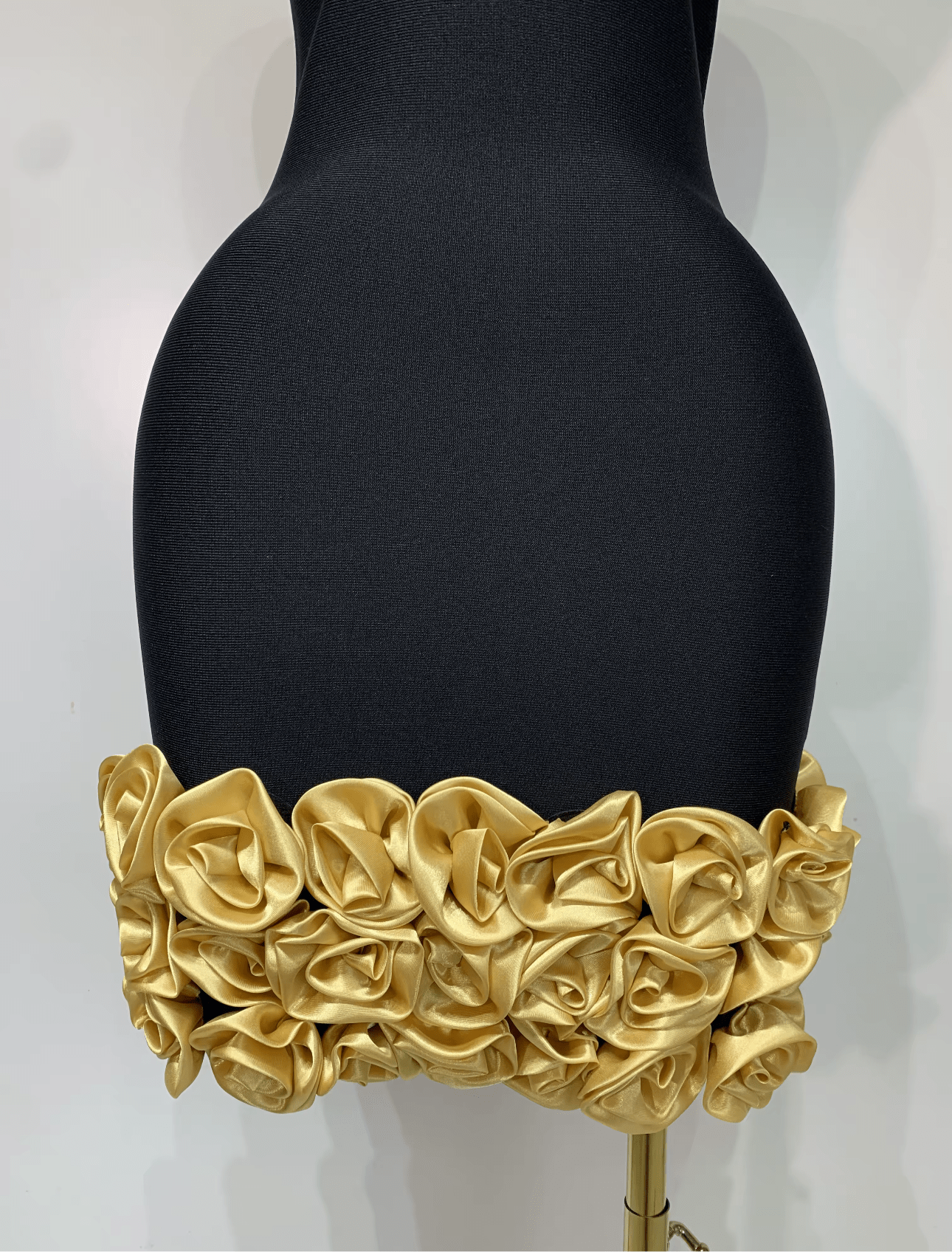 Sexy Strapless Gold Appliques Bodycon Short Bandage Dress - Bandage city