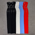 Sleeveless Slim Fit Independent Design Host Party Dress - Bandage city