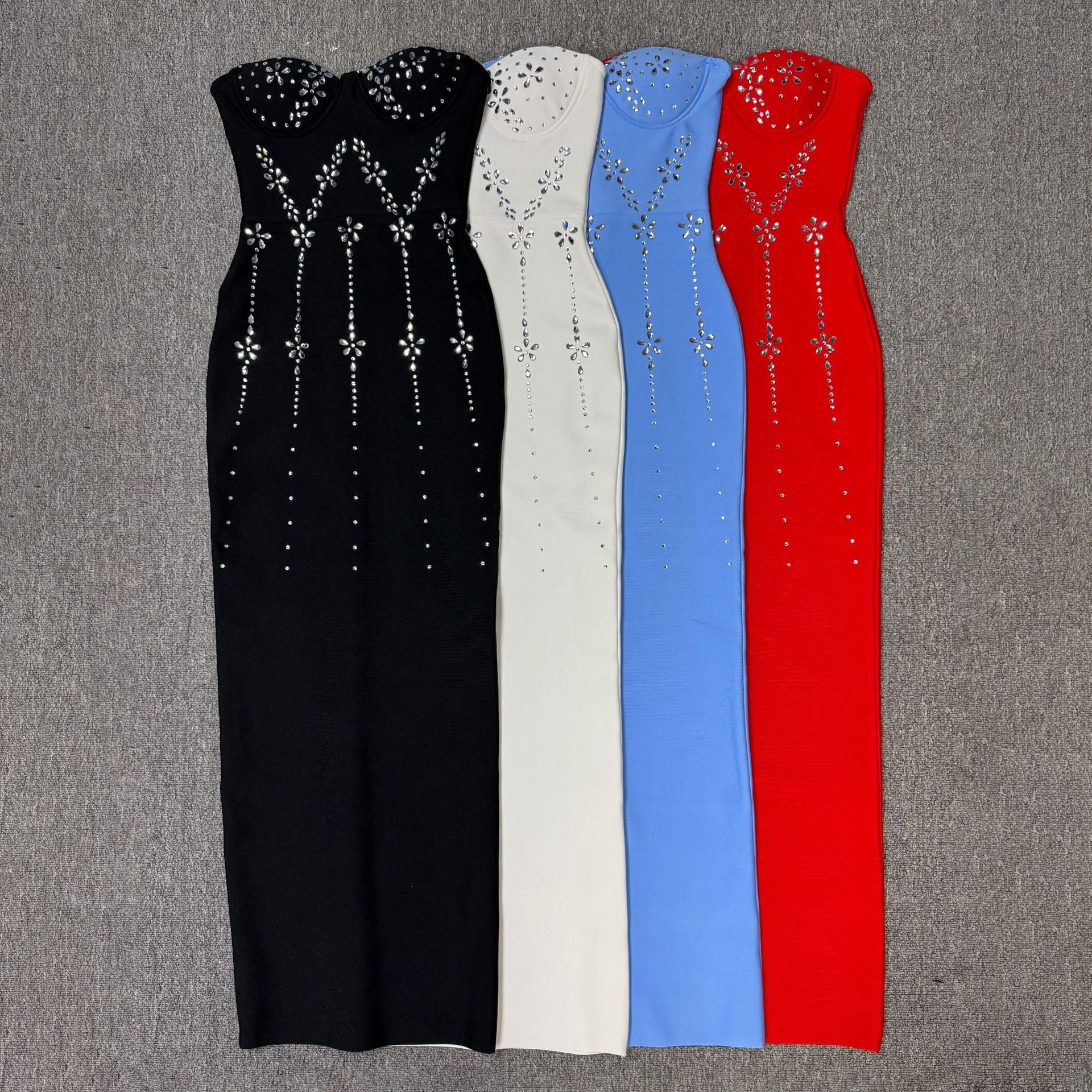 Sleeveless Slim Fit Independent Design Host Party Dress - Bandage city
