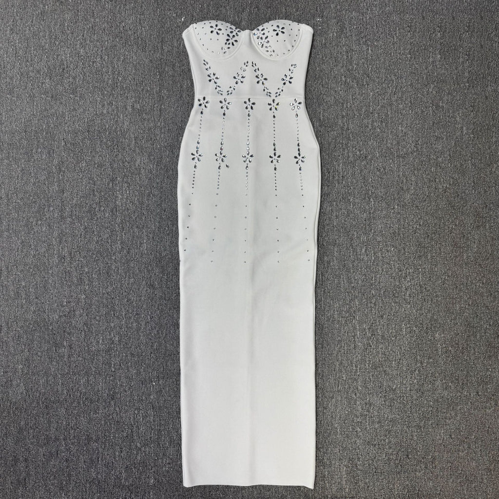 Sleeveless Slim Fit Independent Design Host Party Dress - Bandage city