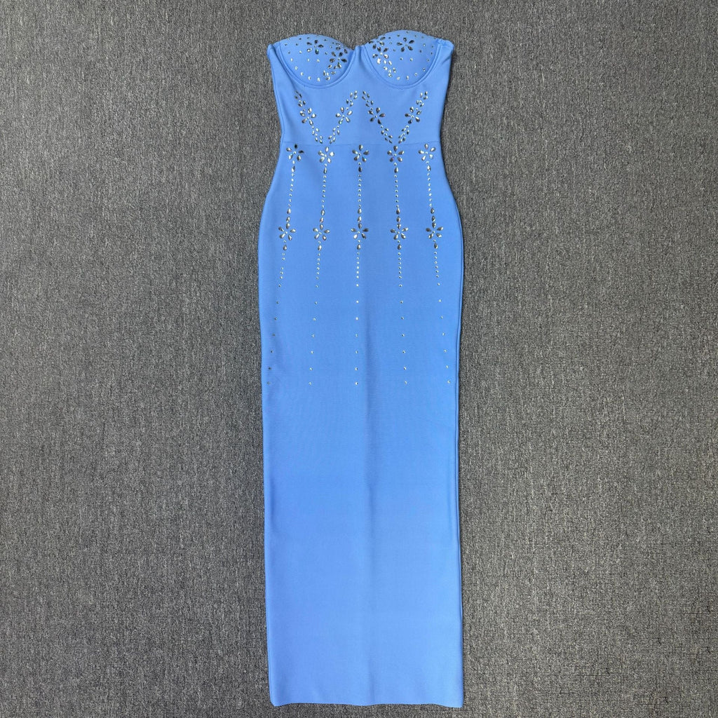 Sleeveless Slim Fit Independent Design Host Party Dress - Bandage city